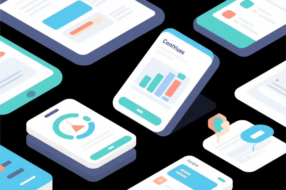 移动端数据与图表示意